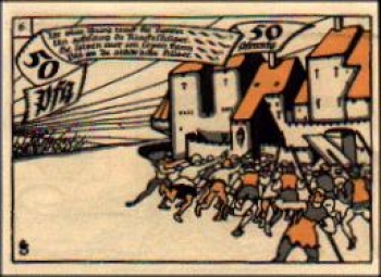 Herne city emergency money value 50 Pfennig No. 6 1921