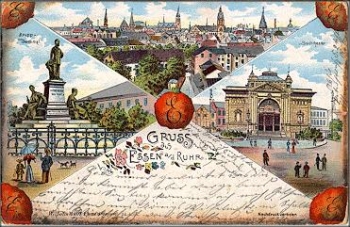 Essen Chromolithograph Stadttheater o 06/12/1901