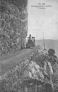 Railway in Ceylon, number 181 kadugannawa Incline locomotive * around 1910, Erh.I-II