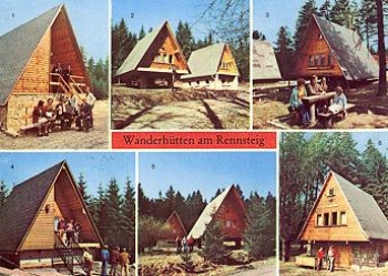 98724 Rennsteig Wanderhuetten o 27.3.1986