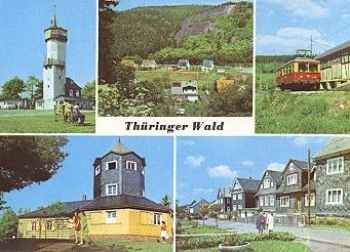 98744 Oberweissbach Thuringian Forest mountain railway o 22.5.1989