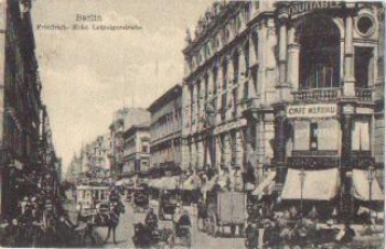 Berlin Friedrich-corner Leipzigerstrasse Omnibus o 21 novembre 1905