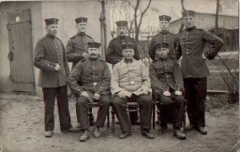 German soldiers military WW1. Real photo * approx. 1915