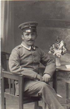 German non-commissioned officer military real photo used. September 7, 1913