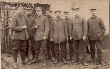 German soldiers military WW1. Group photo * around 1915