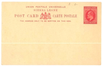 Sierra Leone postal stationery * around 1900