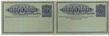 Uruguay Ganzsache mit Antwortkarte *ca. 1890