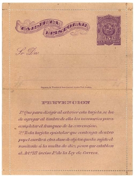 Uruguay letter card stationery *ca. 1900