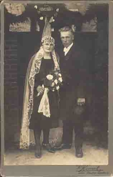 Hochzeitsfoto Kabinetkarte ca.1910