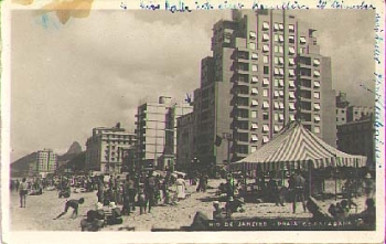Rio de Janeiro Praia Copacabana Brasilien gebr. ca. 1930