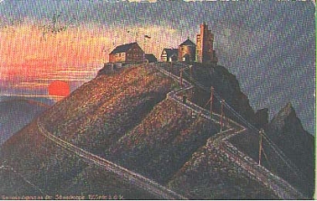 Schneekoppe in the Giant Mountains artist card o 26.6.1921