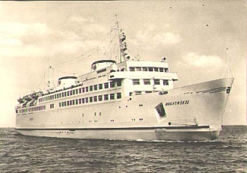 DSR Linie Ostseefähre "Warnemünde" * ca. 1960