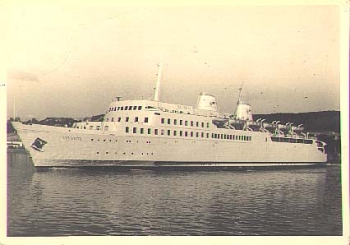 Baltic Sea ferry "Sassnitz" DSR line o 2.6.1961