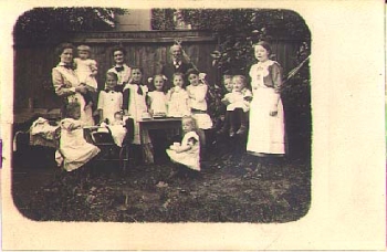 Children's birthday hammock and stroller * approx. 1920