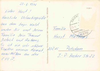 94252 Bayerisch Eisenstein Grenzbahnhof  o 1976