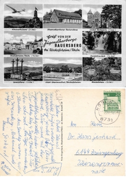 97653 Bischofsheim Rhon Youth Hostel Bauersberg o November 2nd, 1969