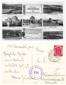 97762 Hammelburg Allied Censorship Office 194 Z.1 o June 11, 1953