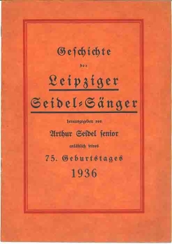 Leipziger Seidel-Sänger (travesty artist) paperback 1936 20 pages