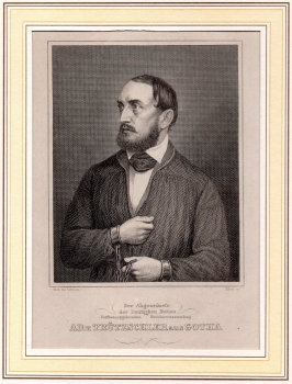 AD. v. Truetzschler from Gotha politician original steel engraving around 1850