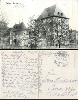 Aachen Ponttor o 12.2.1915