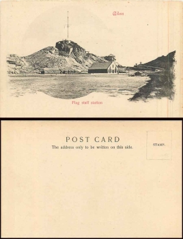 Aden Flag staff Station Jemen *ca. 1900