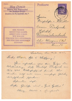 Adolf Hitler 5 Pfennig Ganzsache