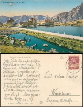 Airolo Gotthard-Hospiz o 3001.1924