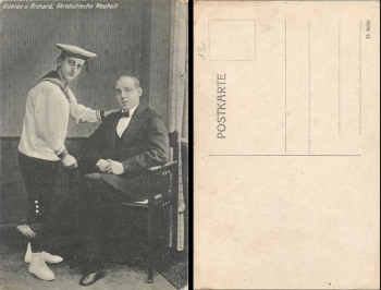 Acrobats Gustav and Richard, circus * ca. 1915