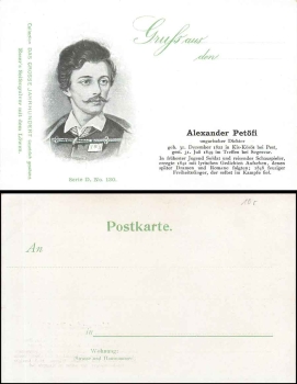 Alexander Petofi Hungarian poet Series D No. 130, * ca. 1900