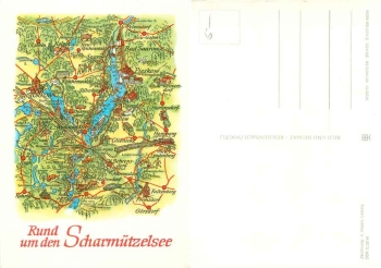 Alfred Hoppe 8054 Rund um den Scharmützelsee Künstlerkarte 1986