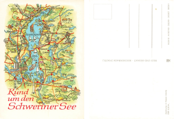 Around the Schweriner See artist Alfred Hoppe 8059/1 A1 / 2959/82