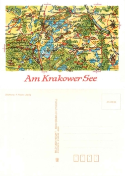 Alfred Hoppe 8080 Am Krakower See Künstlerkarte 1988