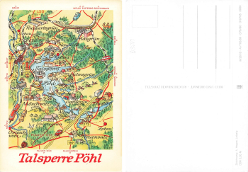 Alfred Hoppe 8086 Talsperre Pöhl Künstlerkarte 1980
