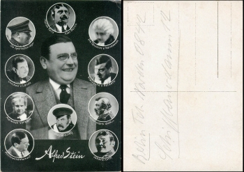 Alfred Stein in his roles gebr.