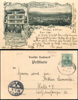 Bad Sooden Allendorf Hotel Hildebrandt o 9.5.1902