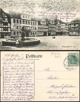 37242 Bad Sooden Allendorf Markt o 1.11.11 stamp date