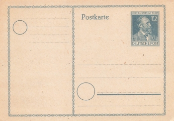 Heinrich von Stephan Ganzsache 12 Pfennig * 1947