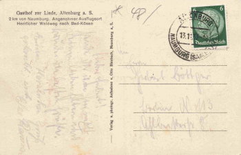 Almrich Altenburg Naumburg Saale Gasthof zur Linde o 1933
