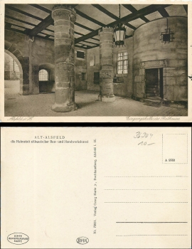 Alsfeld entrance hall of the town hall * around 1930