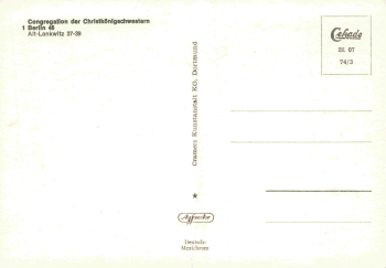 Alt-Lankwitz Berlin Congregation der Christkönigschwestern alte Ansichtskarte * um 1970
