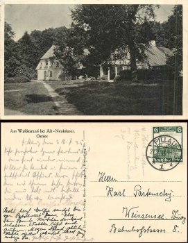 Alt Neuhaeuser near Pillau East Prussia edge of the forest o August 27, 1935