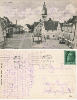 90518 Altdorf near Nuremberg Market Square o May 13, 1913