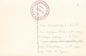 Alte schlesische Baude Riesengebirge Schlesien Pod Łabskim Szczytem gebraucht 1928