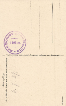 Old Silesian mountain hut, Giant Mountains, Silesia, Pod Łabskim Szczytem, ​​* 1929