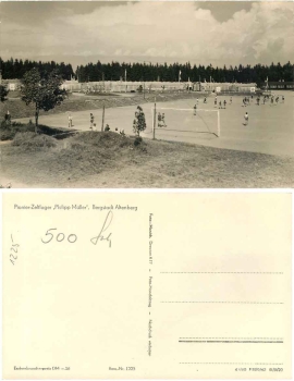 01773 Altenberg Erzgebirge Pionierzeltlager Sportplatz  *1960 Hanich1225
