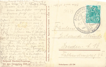 01773 Altenberg Erzgebirge o 1960