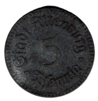 Altenburg City 5 Pfennig Emergency Coin 1920
