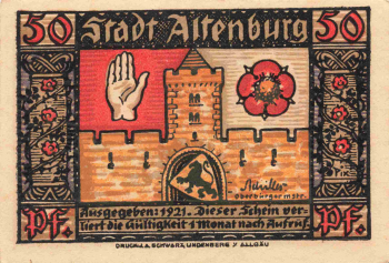 Altenburg Thüringen Notgeld Prinzenraub 1921
