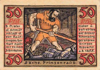 Altenburg Thüringen Notgeld Prinzenraub 1921