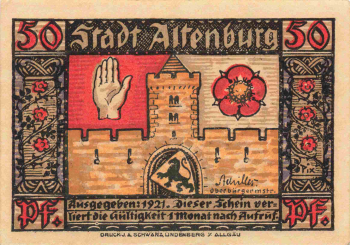 Altenburg Thüringen Notgeld Prinzenraub 1921